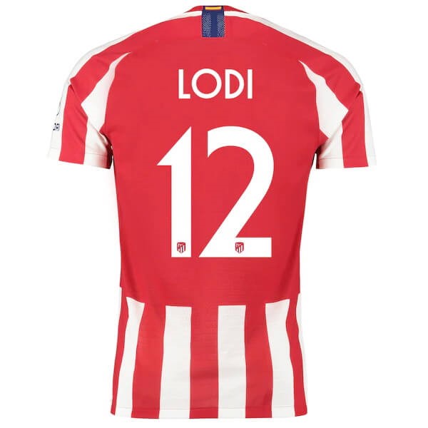 Thailand Trikot Atletico Madrid NO.12 Lodi Heim 2019-20 Rote Fussballtrikots Günstig